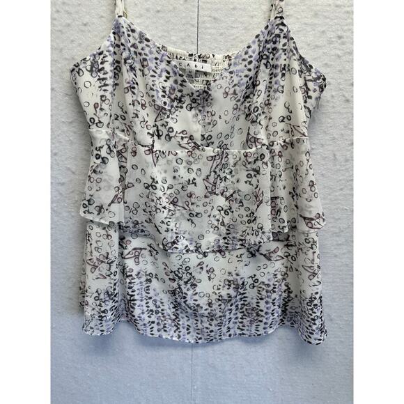 Cabi Babydoll Spaghetti Strap Ruffle Layer Cami Size M Fairygrunge - Picture 4 of 9